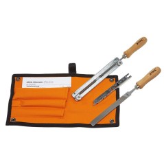 Set d'affûtage pour chaîne de tronçonneuse STIHL 1/4 - 3/8 P - .325 - 3/8 - .404 pitch