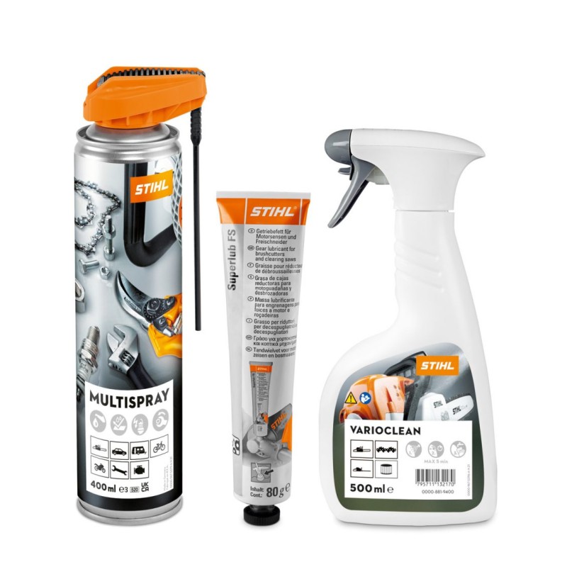 Kit de nettoyage et d'entretien STIHL CARE&CLEAN FS Plus pour débroussailleuse