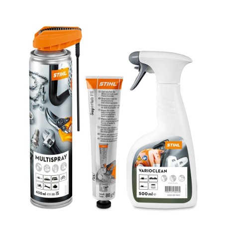 Kit de nettoyage et d'entretien STIHL CARE&CLEAN FS Plus pour débroussailleuse | Newgardenstore.eu