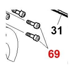 TCEI-Schraube M10x35 UNI 5931 Geomet32 ORIGINAL GIANNI FERRARI 00.90.07.0121