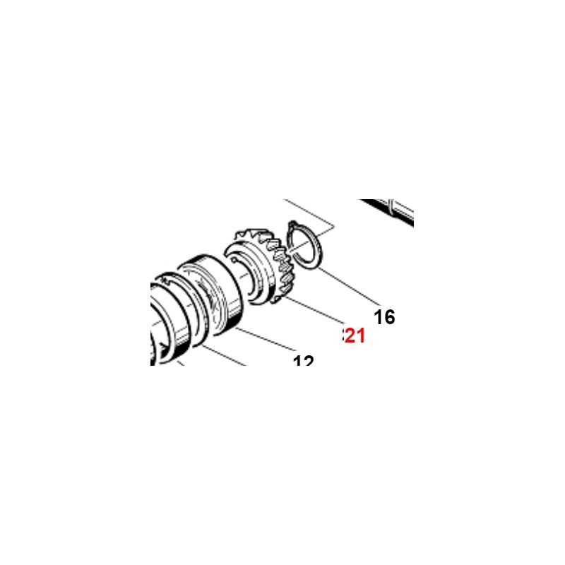 Bevel gear Z18 reinforced ORIGINAL GIANNI FERRARI 01.40.00.0131