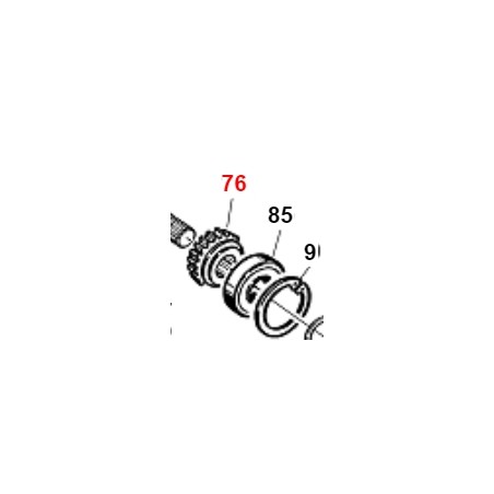 Ingranaggio conico Z18 elica DS ORIGINALE GIANNI FERRARI 01.40.00.2604 | Newgardenstore.eu