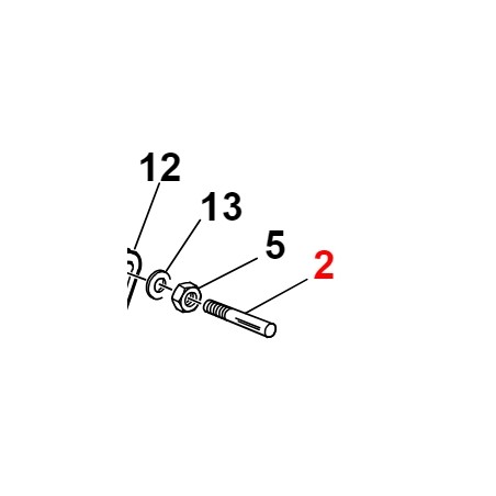 Footrest coupling pin ORIGINAL GIANNI FERRARI 01.40.00.0082 | Newgardenstore.eu
