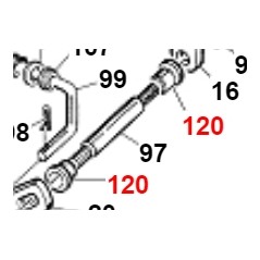 Messingbuchse für PDP-Hebel ORIGINAL GIANNI FERRARI 01.20.00.0050 | Newgardenstore.eu