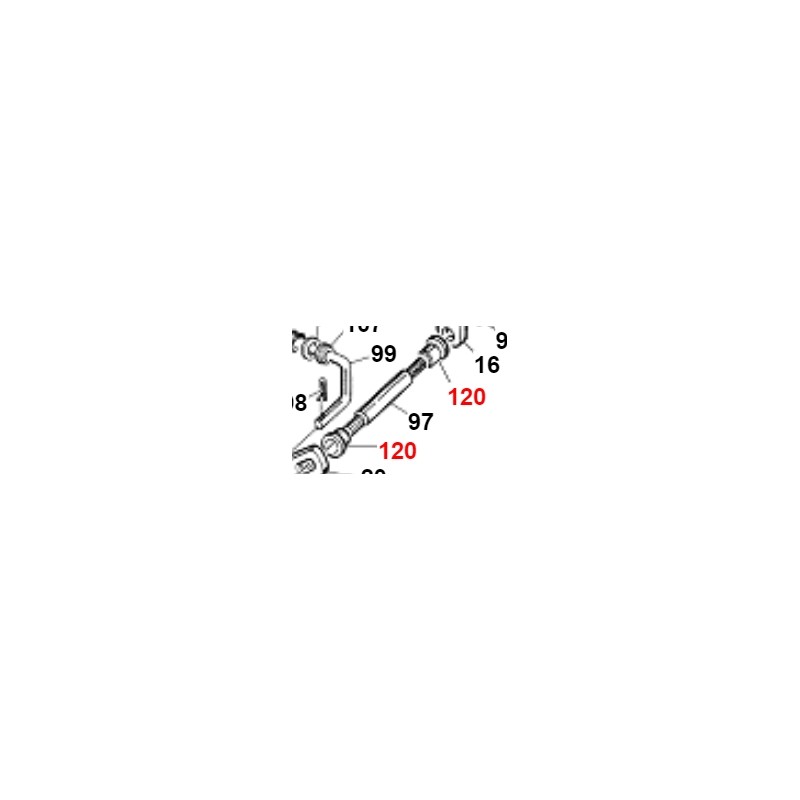 Messingbuchse für PDP-Hebel ORIGINAL GIANNI FERRARI 01.20.00.0050