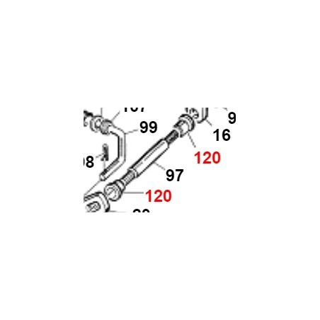 Messingbuchse für PDP-Hebel ORIGINAL GIANNI FERRARI 01.20.00.0050 | Newgardenstore.eu