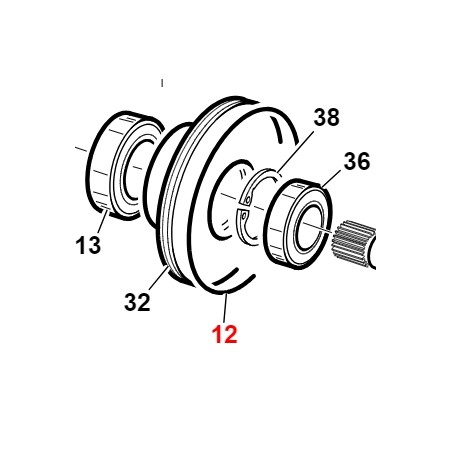 Junta anular OR3400 ORIGINAL GIANNI FERRARI 00.06.07.1013 | Newgardenstore.eu