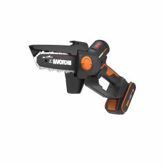 WORX WG325E chain pruner with 2.0 Ah battery and charger