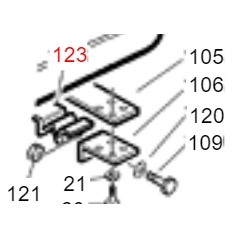 Guide de support du conteneur ORIGINAL GIANNI FERRARI 01.50.00.8250