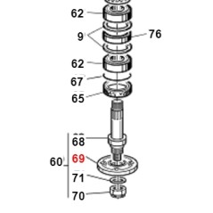 Mower blade holder flange 150RC ORIGINAL GIANNI FERRARI 01.40.00.2642 | Newgardenstore.eu