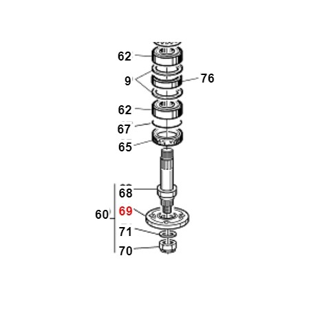 Mower blade holder flange 150RC ORIGINAL GIANNI FERRARI 01.40.00.2642 | Newgardenstore.eu