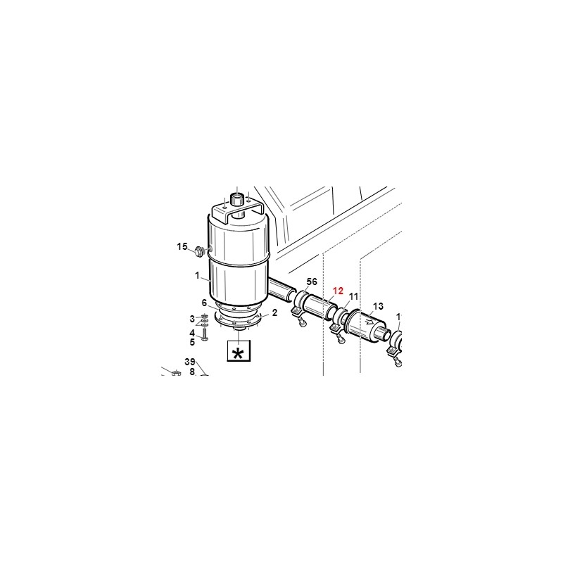 PVC-Rohr Modelle TURBO1 TURBO2 ORIGINAL GIANNI FERRARI 00.89.04.0038