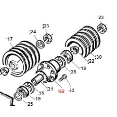 Mozzo supporto perno portapale TURBO1 ORIGINALE GIANNI FERRARI 01.40.00.2011 | Newgardenstore.eu