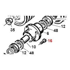 TCEI-Schraube mit gesenktem Kopf TURBO1 TURBO2 ORIGINAL GIANNI FERRARI 00.90.07.2050