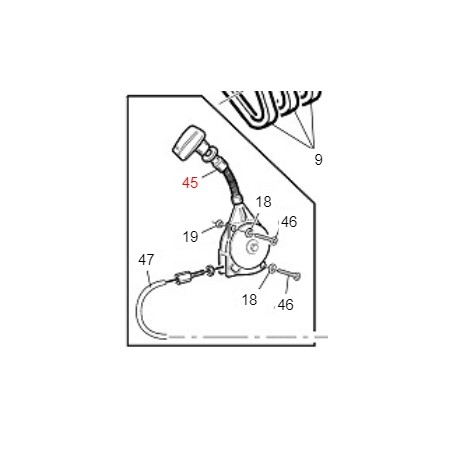 Leva acceleratore TURBO1 TURBO2 TURBO4 ORIGINALE GIANNI FERRARI 00.25.00.0070 | Newgardenstore.eu