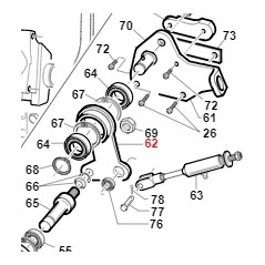 Palanca del tensor de la correa del motor TURBO1 TURBO2 ORIGINAL GIANNI FERRARI 01.50.01.1620