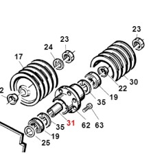 Distanziale girante turbina TURBO1 TURBO2 ORIGINALE GIANNI FERRARI 01.40.00.0590 | Newgardenstore.eu