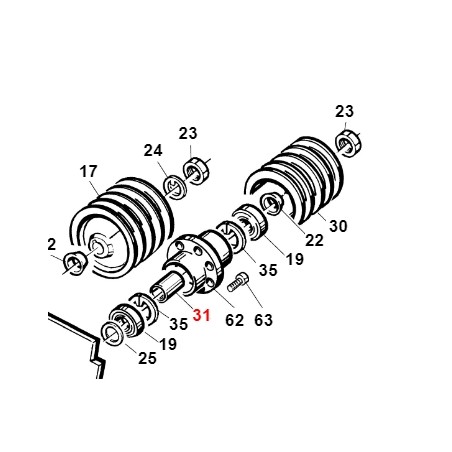 Distanziale girante turbina TURBO1 TURBO2 ORIGINALE GIANNI FERRARI 01.40.00.0590 | Newgardenstore.eu