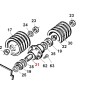 Turbine impeller spacer TURBO1 TURBO2 ORIGINAL GIANNI FERRARI 01.40.00.0590