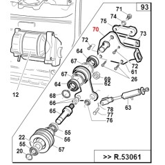 Axe du galet tendeur de la courroie moteur TURBO1 ORIGINAL GIANNI FERRARI 01.40.00.4020 | Newgardenstore.eu