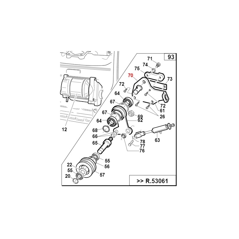 Perno puleggia tendicinghia motore TURBO1 ORIGINALE GIANNI FERRARI 01.40.00.4020