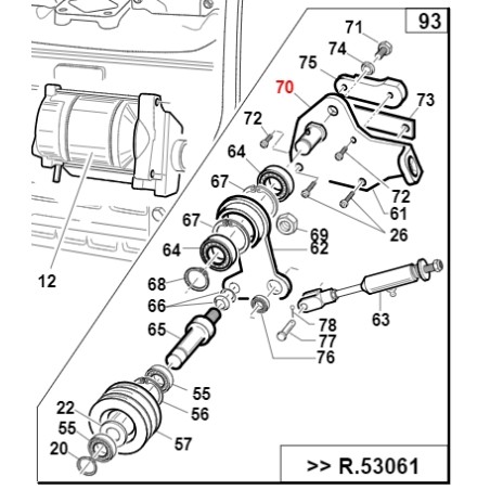 Engine belt tensioner pulley pin TURBO1 ORIGINAL GIANNI FERRARI 01.40.00.4020 | Newgardenstore.eu