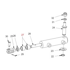 Entretoise pour arbre 01.40.00.0385 ORIGINAL GIANNI FERRARI 01.40.00.2180 | Newgardenstore.eu