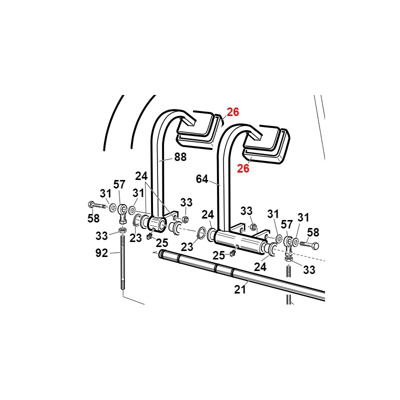 Cubre pedal de goma TURBO4 ORIGINAL GIANNI FERRARI 00.07.01.0130