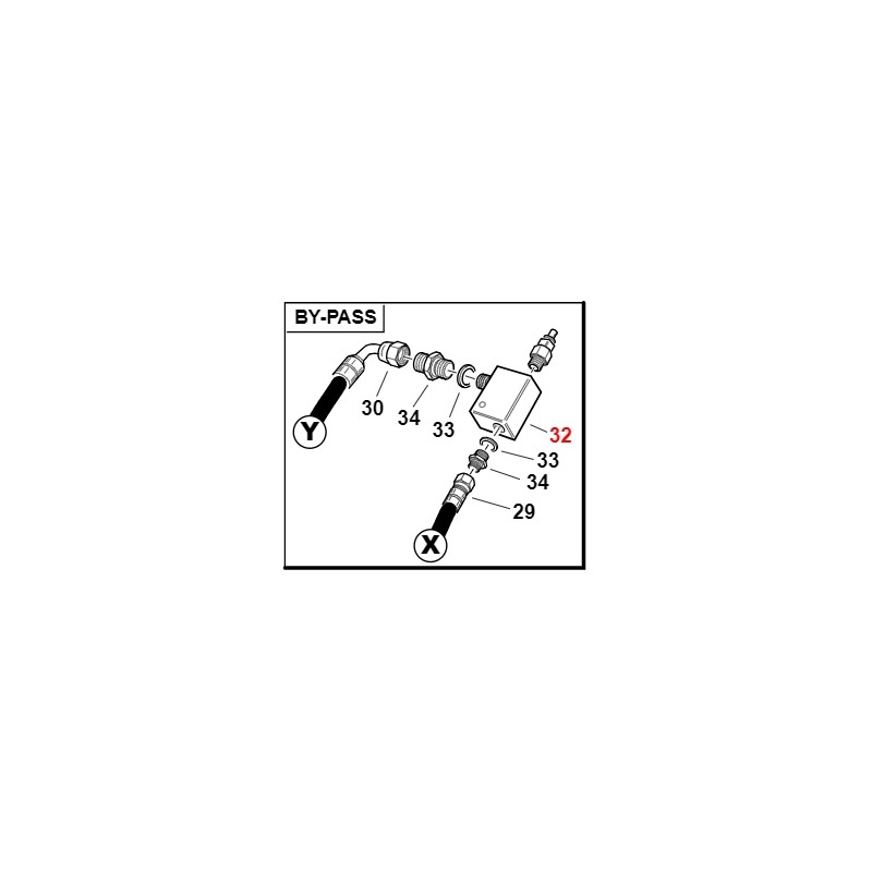 Bypass RMB20 avec corps Flucom ORIGINAL GIANNI FERRARI 00.41.00.1501