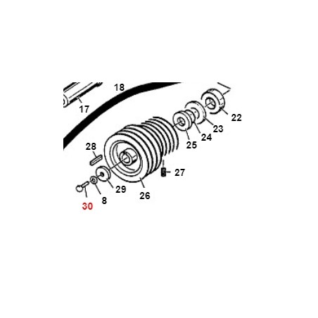 Screw TE M10x25 UNI5739 TURBO1 TURBO2 ORIGINAL GIANNI FERRARI 00.92.06.1060 | Newgardenstore.eu