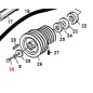 Screw TE M10x25 UNI5739 TURBO1 TURBO2 ORIGINAL GIANNI FERRARI 00.92.06.1060