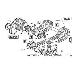 Thorgren ventilador para motor ORIGINAL GIANNI FERRARI 01.30.00.0133