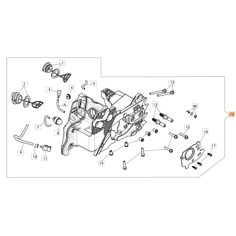 Ensemble de base OLEOMAC GSH 40 - GSH 400