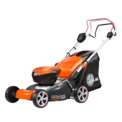 OLEOMAC Gi 44 T battery lawnmower 41 cm cut self-propelled collection 70 Lt | Newgardenstore.eu