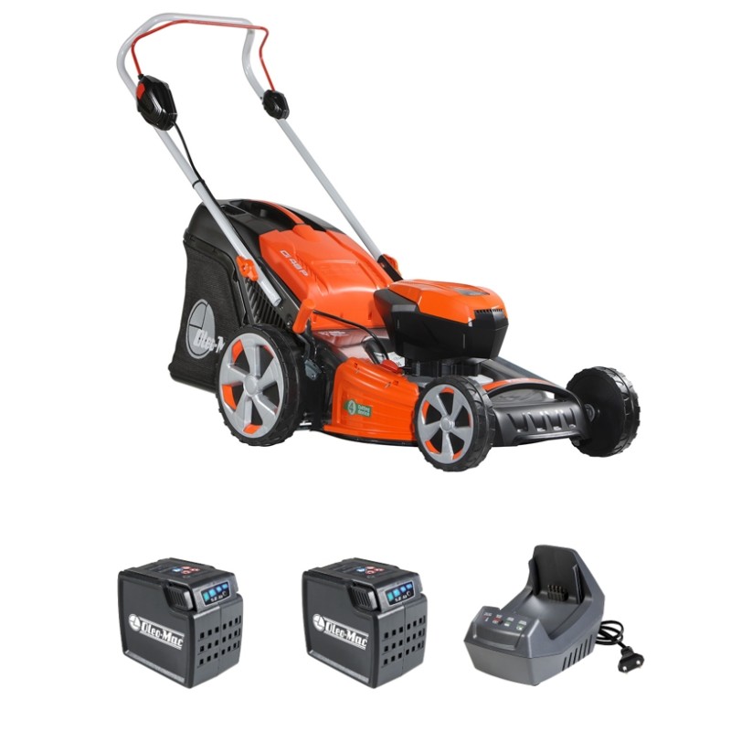 OLEOMAC Gi 48 P Akku-Rasenmäher 46 cm Schiebe-Rasenmäher 70 Lt Kollektion