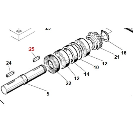 Llave 6x6x18 UNI6604/A ORIGINAL GIANNI FERRARI 00.43.06.0018 | Newgardenstore.eu