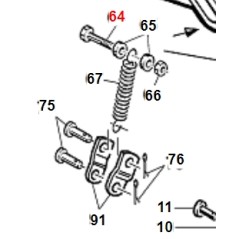 Screw TE M10x60 UNI5737-63 TURBO1 TURBO2 ORIGINAL GIANNI FERRARI 00.92.06.0140