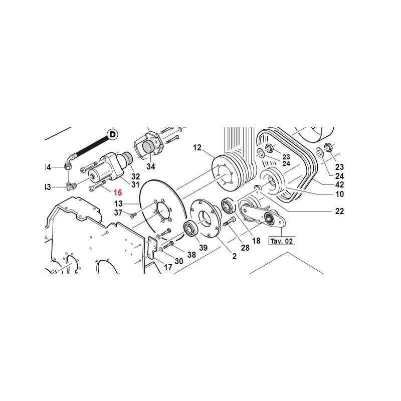 TCEI screw 12f9x60 M10 ISO7379 (Fam.13469) ORIGINAL GIANNI FERRARI 00.90.07.0165