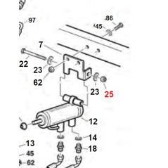 Nut M10 low self-locking UNI7474 ORIGINAL GIANNI FERRARI 00.26.05.0070