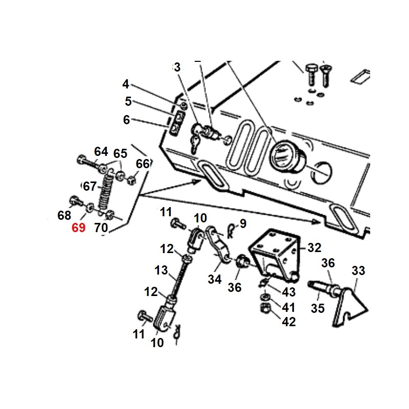 Breite Unterlegscheibe UNI6593 TURBOGRASS ORIGINAL GIANNI FERRARI 00.68.02.0070