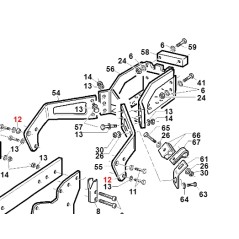 Rondella elastica spaccata conica zincata ORIGINALE GIANNI FERRARI 00.68.05.0010