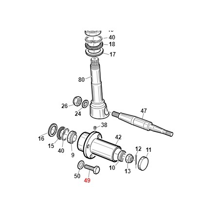 Screw TE M12x1.25x25 UNI5740 ORIGINAL GIANNI FERRARI 00.92.07.3051 | Newgardenstore.eu