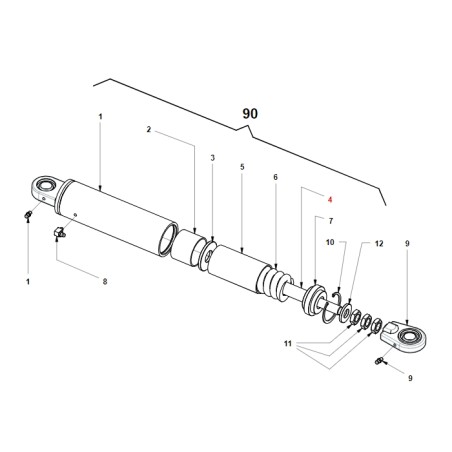 Stoßdämpferwelle TURBO6 ORIGINAL GIANNI FERRARI 01.40.00.4780 | Newgardenstore.eu