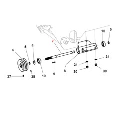 Zapfwelle TURBOZ ORIGINAL GIANNI FERRARI 01.40.0008 | Newgardenstore.eu