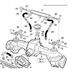 Hydraulic steering cylinder TURBO4 ORIGINAL GIANNI FERRARI 00.58.00.0075 | Newgardenstore.eu