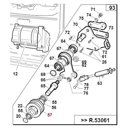 Polea tensora motor TURBO1 TURBO2 ORIGINAL GIANNI FERRARI 00.61.00.0371 | Newgardenstore.eu