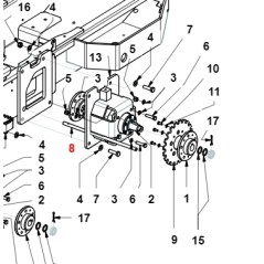 Parking brake shaft TURBOLOADER ORIGINAL GIANNI FERRARI 01.40.20.0041 | Newgardenstore.eu