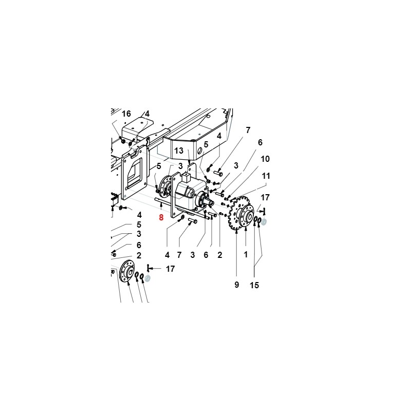 Arbre frein de parking TURBOLOADER ORIGINAL GIANNI FERRARI 01.40.20.0041