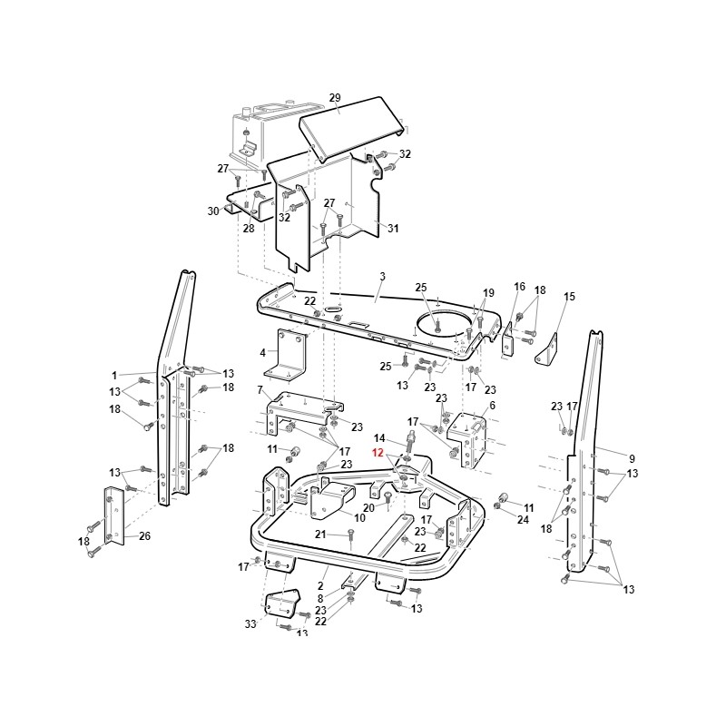 Mutter UNI5589 M16X1,5 TGTECH GTS ORIGINAL GIANNI FERRARI BFB 00111150005