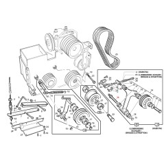 Goupille du tendeur de la courroie du moteur PG SR ORIGINAL GIANNI FERRARI BFB 95049390002 | Newgardenstore.eu